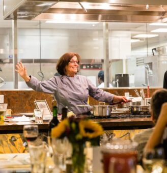 Chef Heidi Krahling during a chef event.