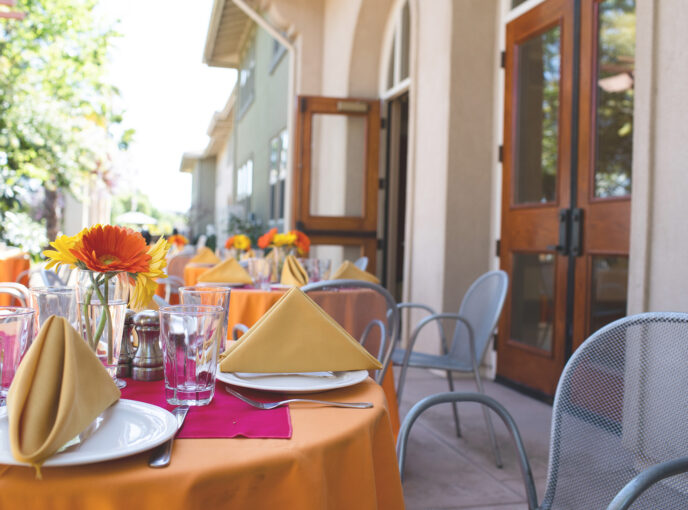 The patio at the Key Room.